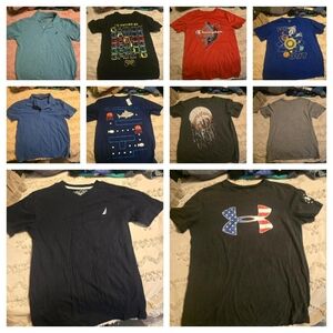 10 Shirts: Boys 10/12 Summer Shirt Bundle - Pack of Casual Tops